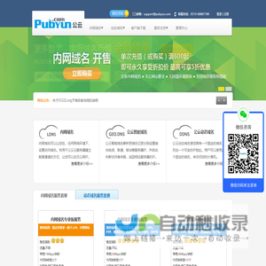 专业的云计算、动态域名服务提供商 - 公云PubYun